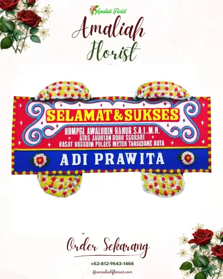 Papan Bunga Ucapan Selamat Sukowaringin